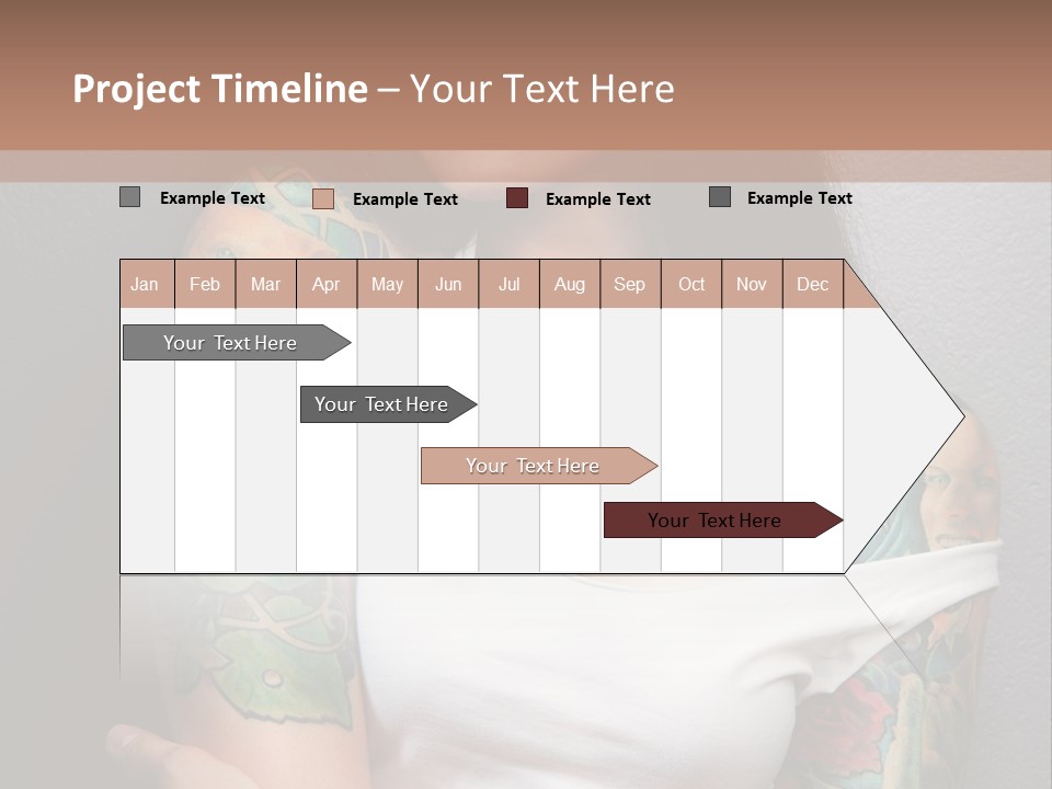Tribal Attractive Caucasian PowerPoint Template