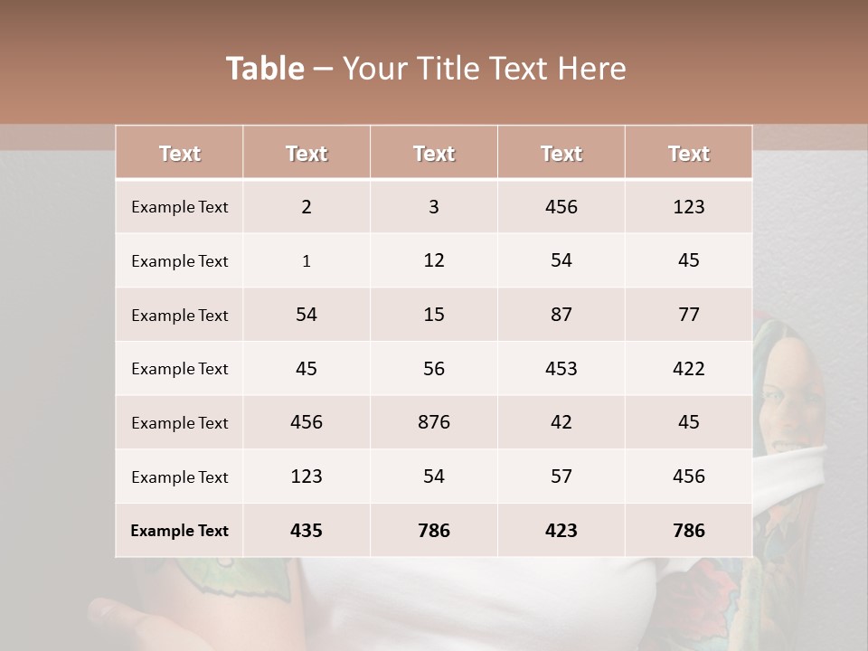 Tribal Attractive Caucasian PowerPoint Template