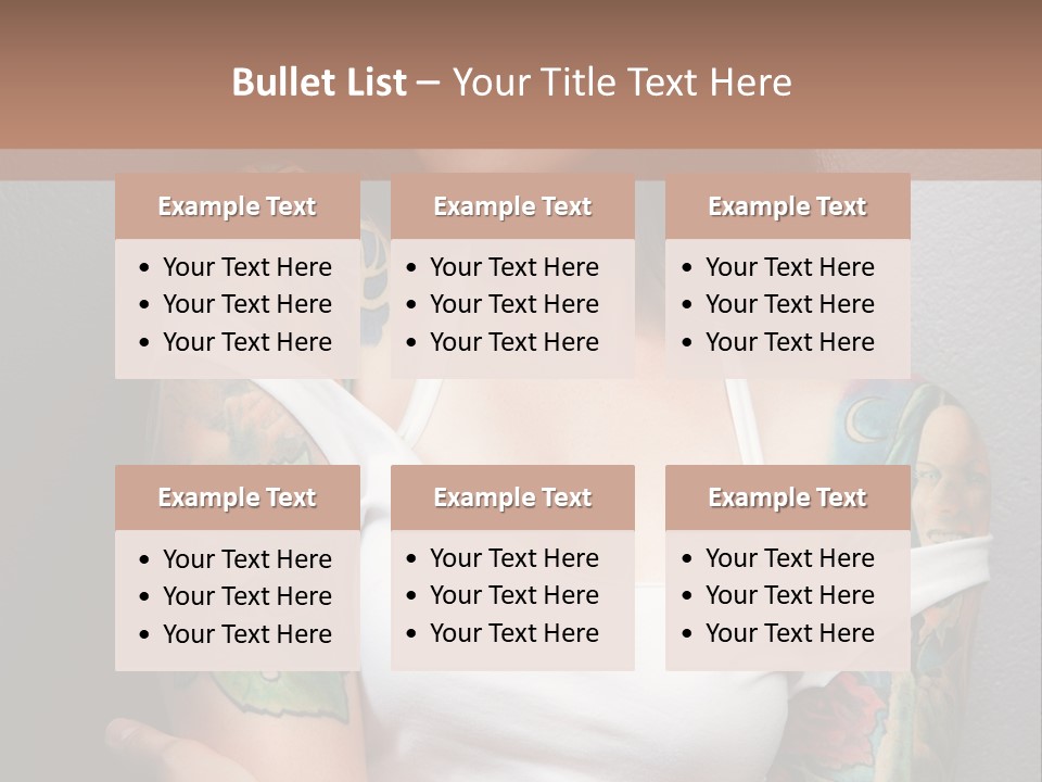 Tribal Attractive Caucasian PowerPoint Template