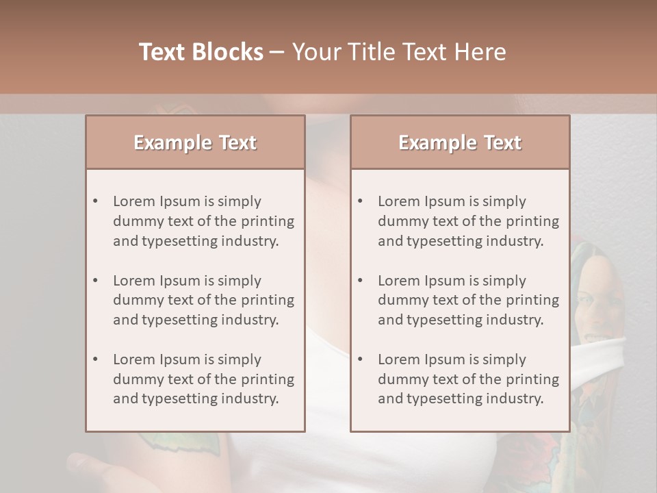 Tribal Attractive Caucasian PowerPoint Template