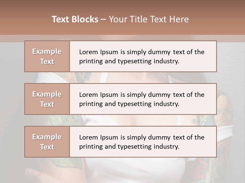 Tribal Attractive Caucasian PowerPoint Template