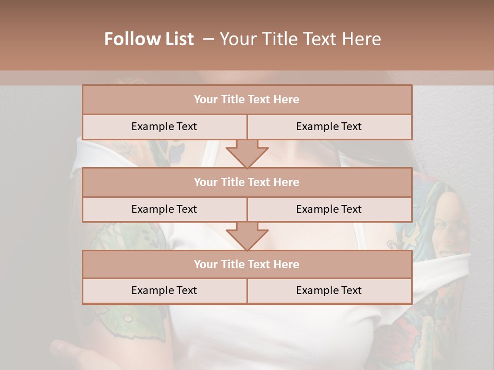 Tribal Attractive Caucasian PowerPoint Template