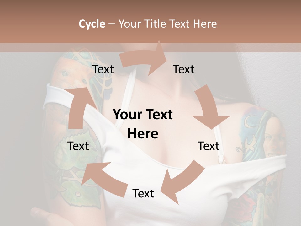 Tribal Attractive Caucasian PowerPoint Template