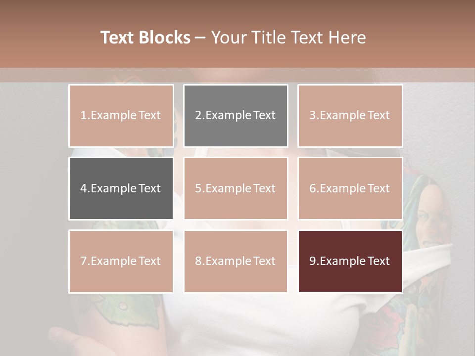 Tribal Attractive Caucasian PowerPoint Template