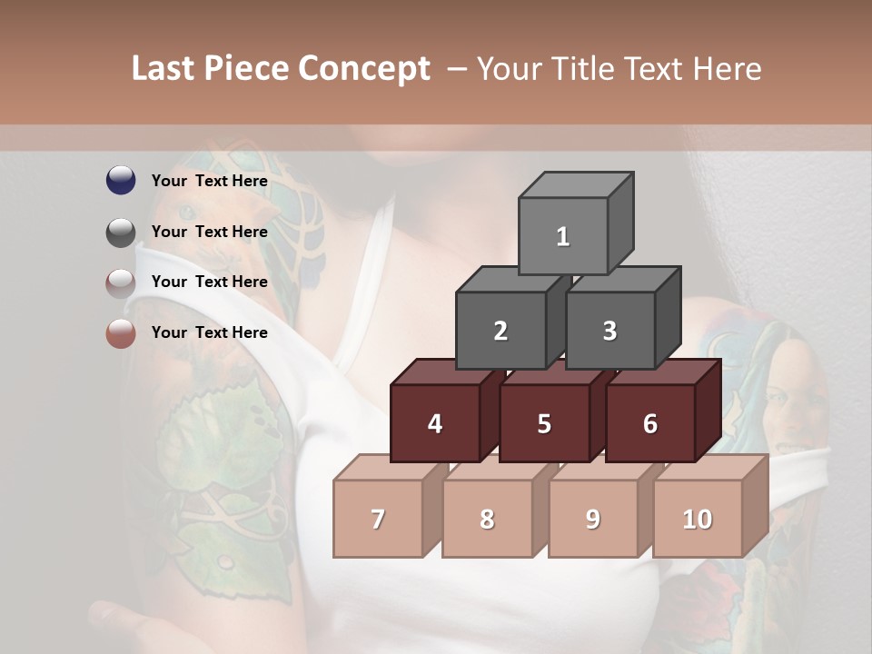 Tribal Attractive Caucasian PowerPoint Template
