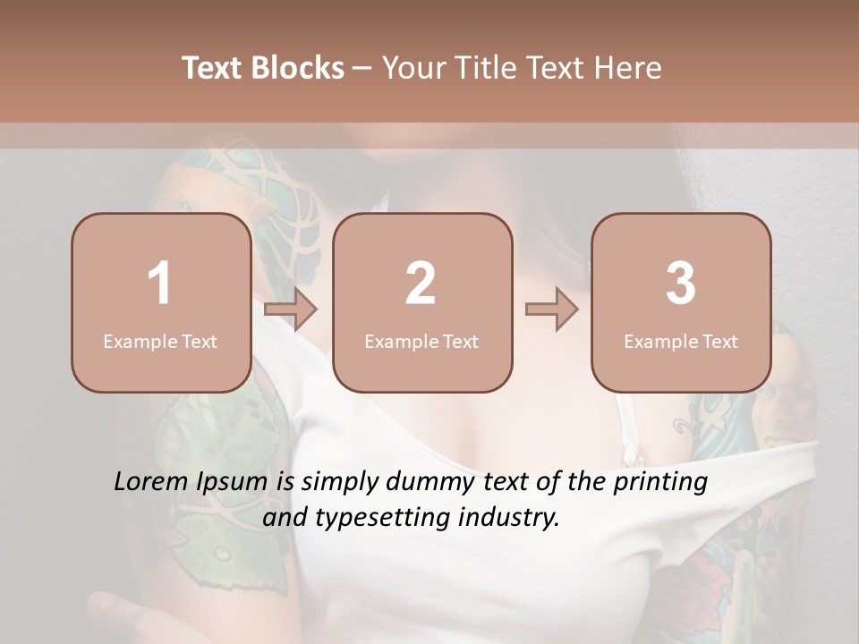 Tribal Attractive Caucasian PowerPoint Template