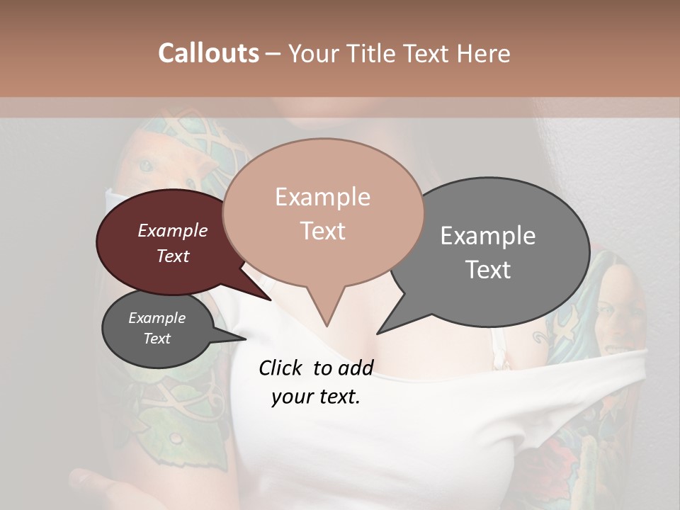 Tribal Attractive Caucasian PowerPoint Template