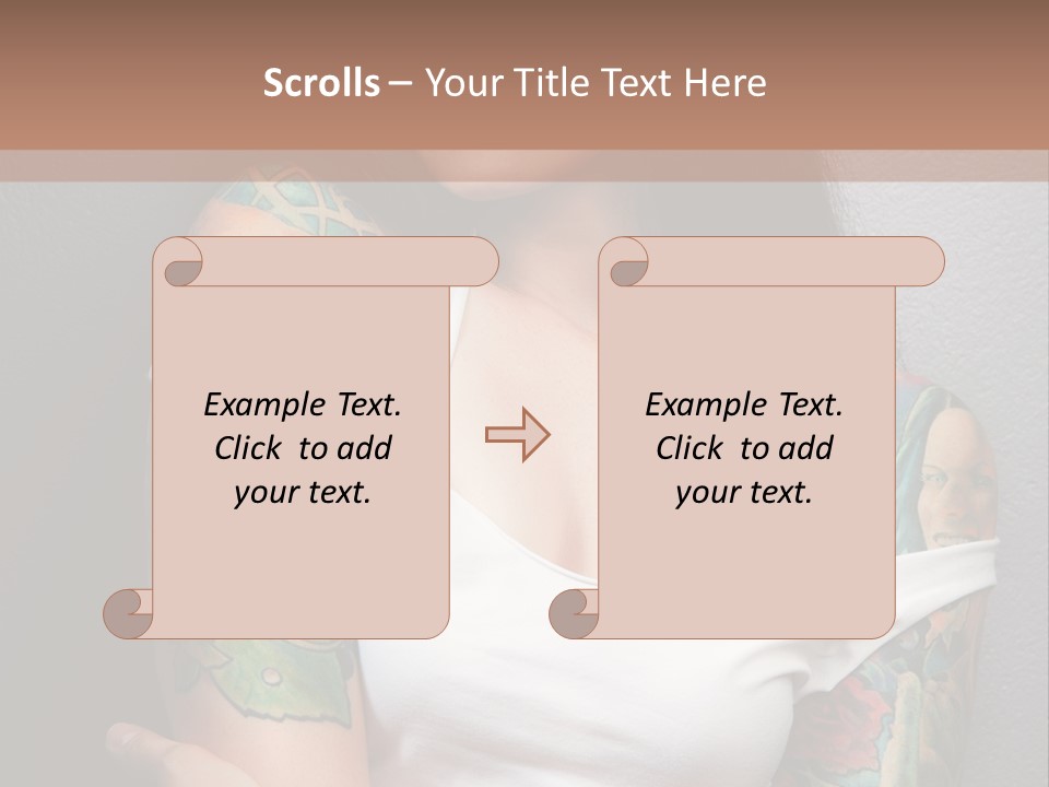 Tribal Attractive Caucasian PowerPoint Template