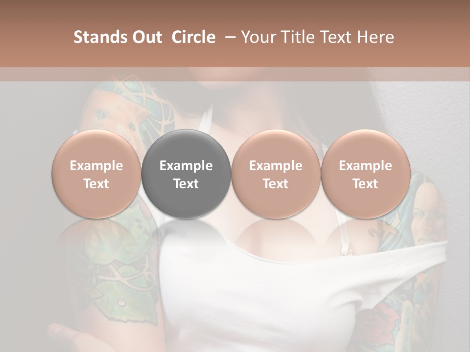 Tribal Attractive Caucasian PowerPoint Template