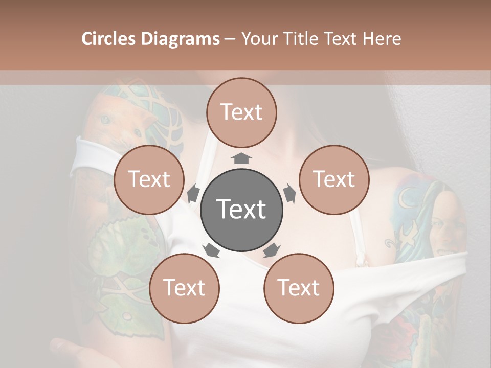 Tribal Attractive Caucasian PowerPoint Template