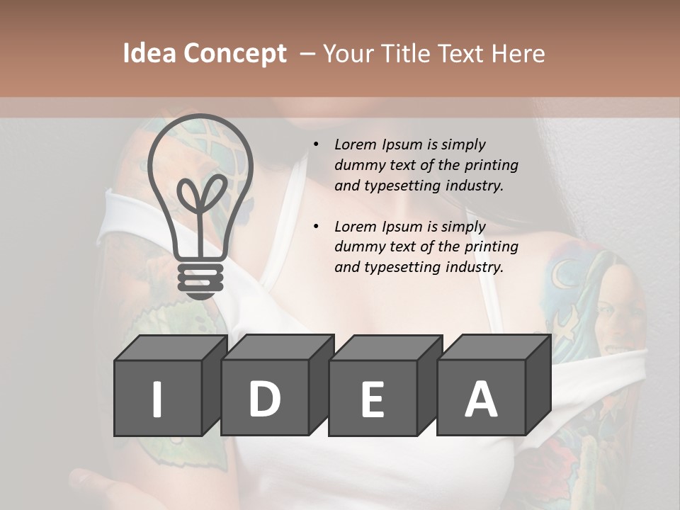 Tribal Attractive Caucasian PowerPoint Template