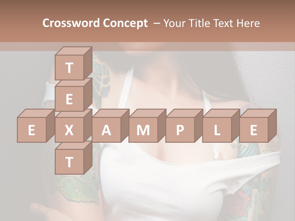 Tribal Attractive Caucasian PowerPoint Template