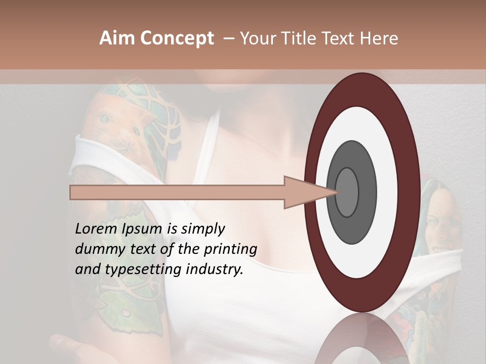Tribal Attractive Caucasian PowerPoint Template