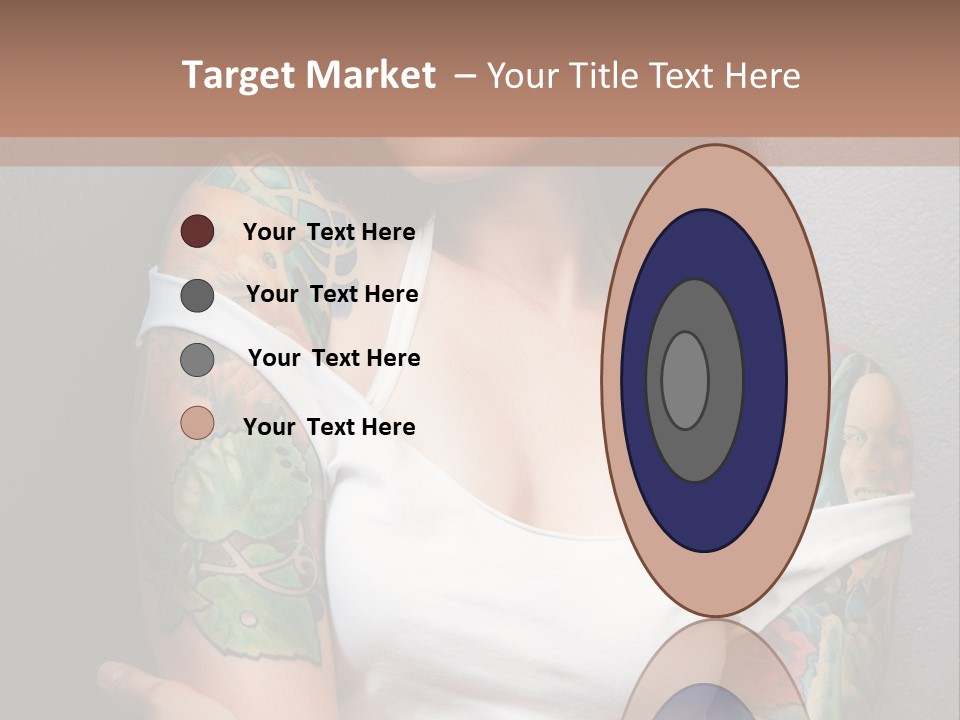 Tribal Attractive Caucasian PowerPoint Template
