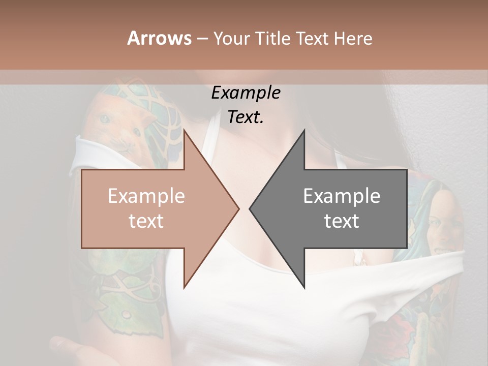 Tribal Attractive Caucasian PowerPoint Template