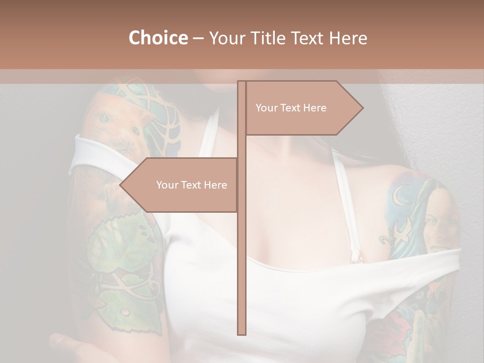 Tribal Attractive Caucasian PowerPoint Template