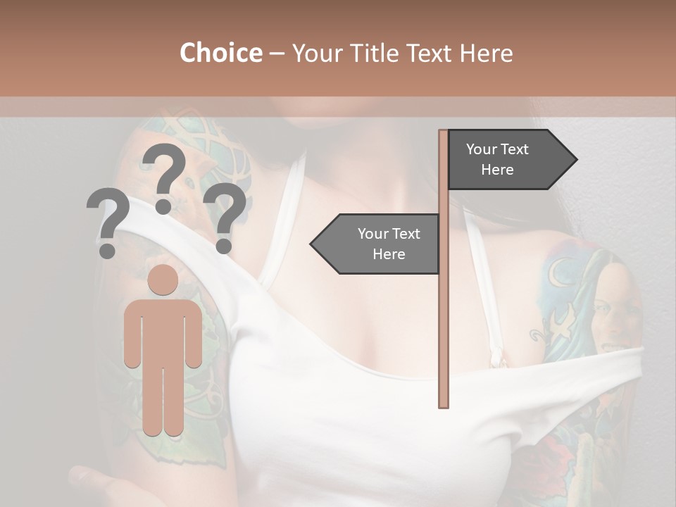Tribal Attractive Caucasian PowerPoint Template