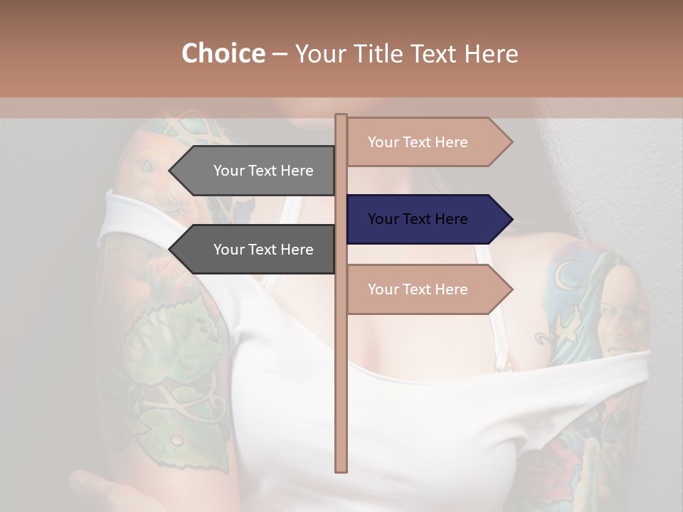 Tribal Attractive Caucasian PowerPoint Template