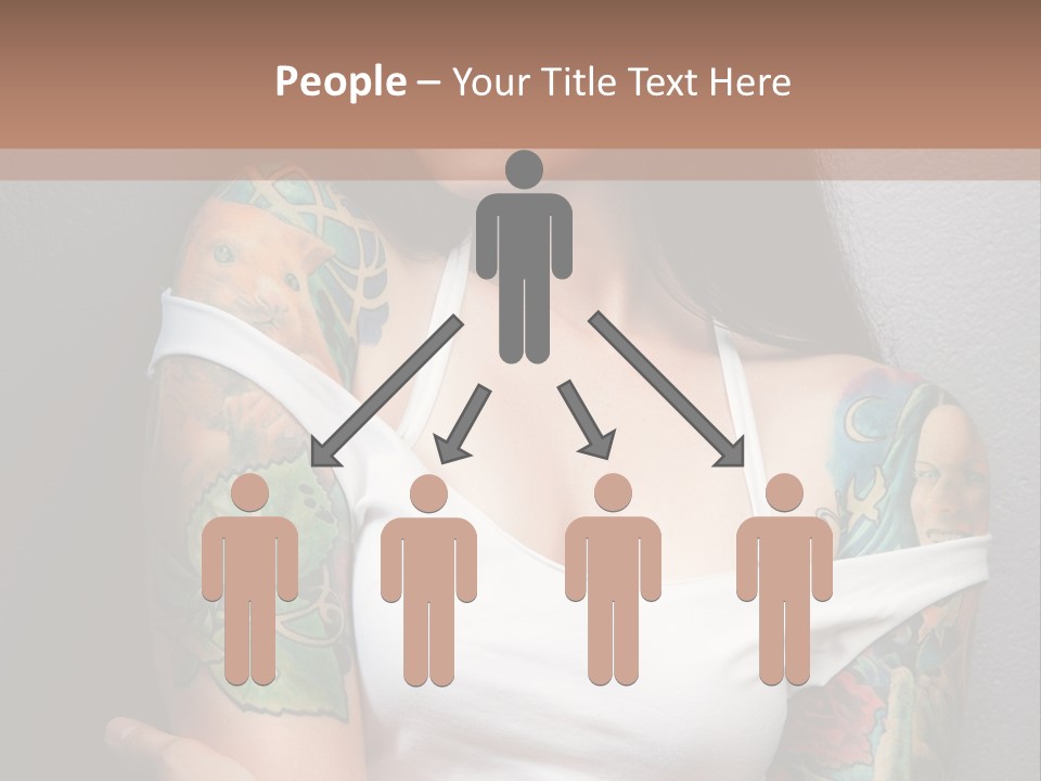 Tribal Attractive Caucasian PowerPoint Template
