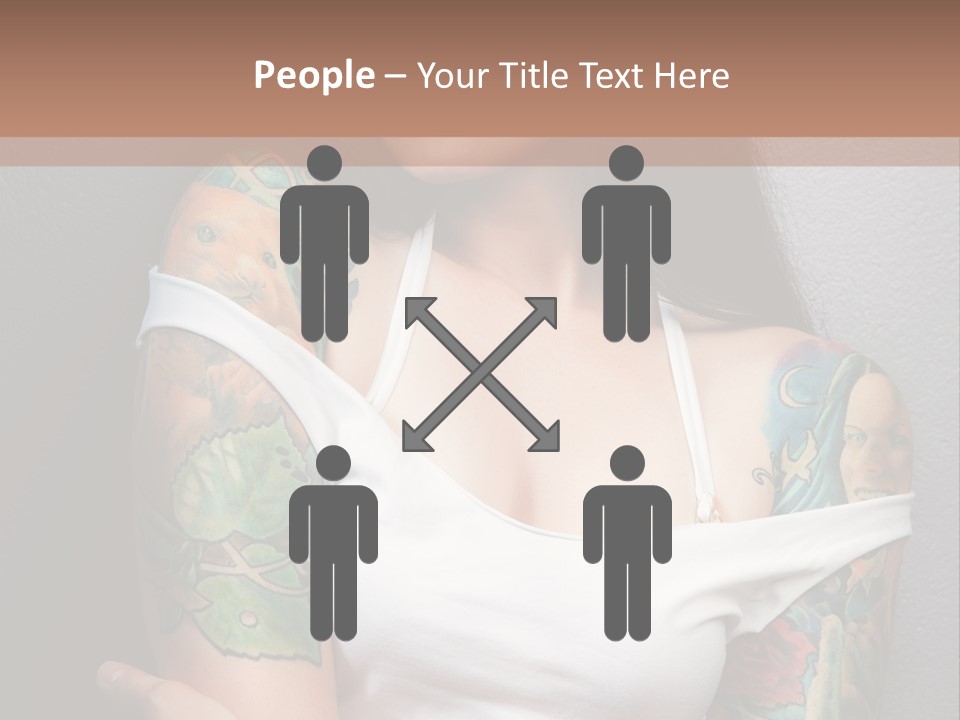 Tribal Attractive Caucasian PowerPoint Template