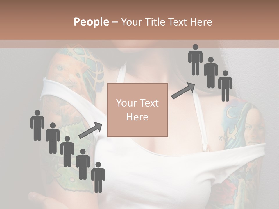 Tribal Attractive Caucasian PowerPoint Template