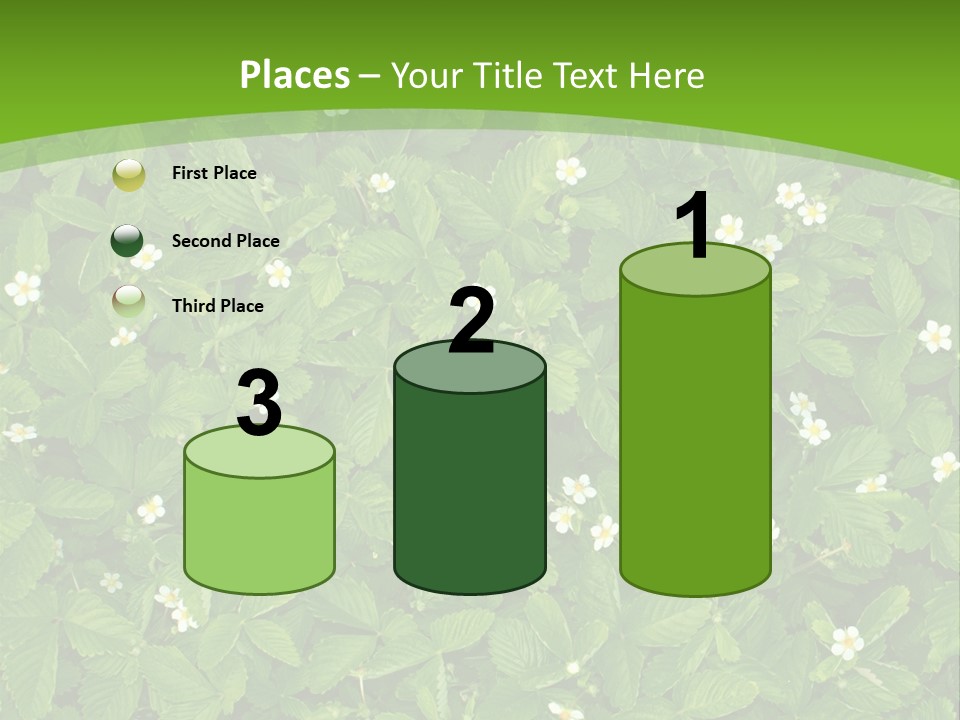 Green Organic Leaf PowerPoint Template