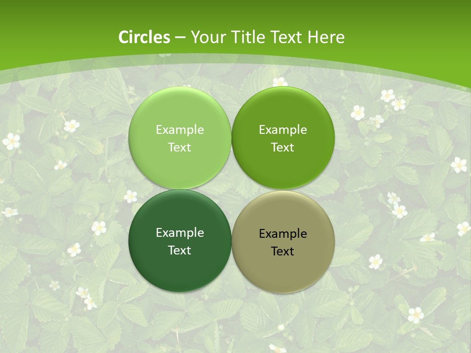 Green Organic Leaf PowerPoint Template