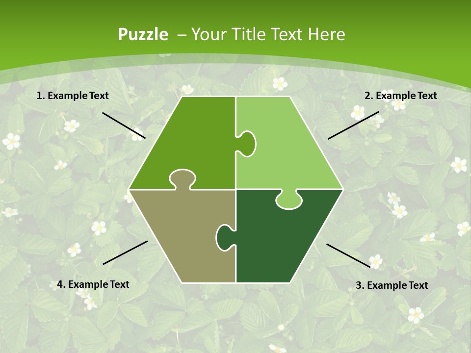 Green Organic Leaf PowerPoint Template