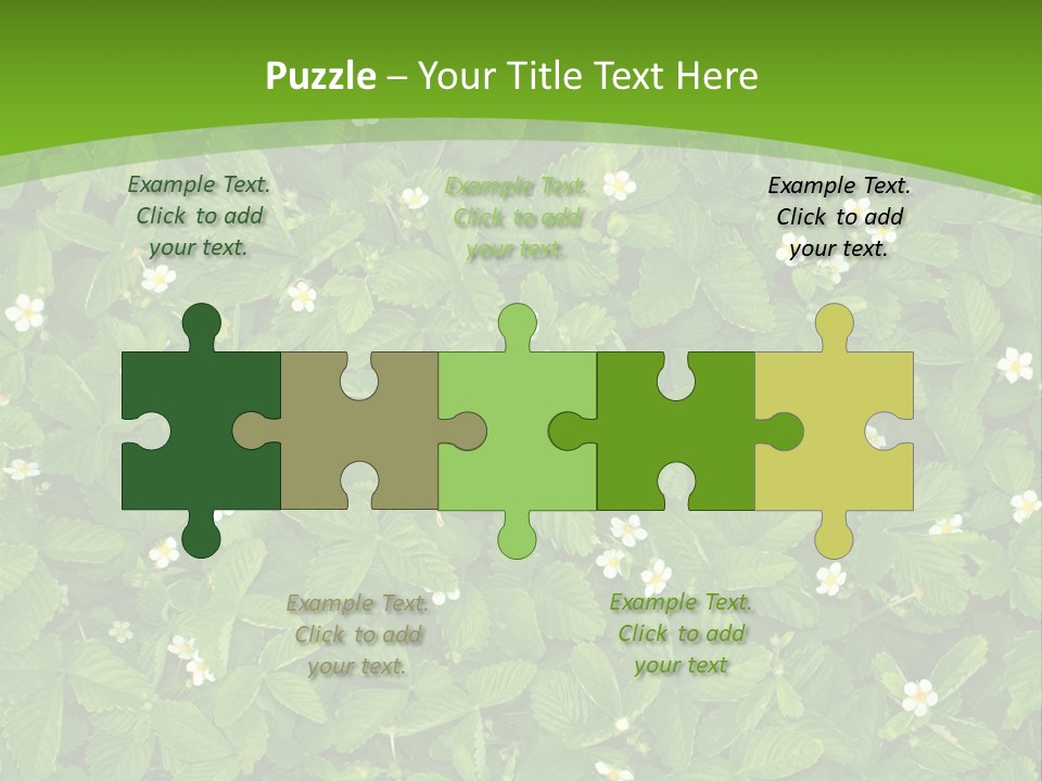 Green Organic Leaf PowerPoint Template