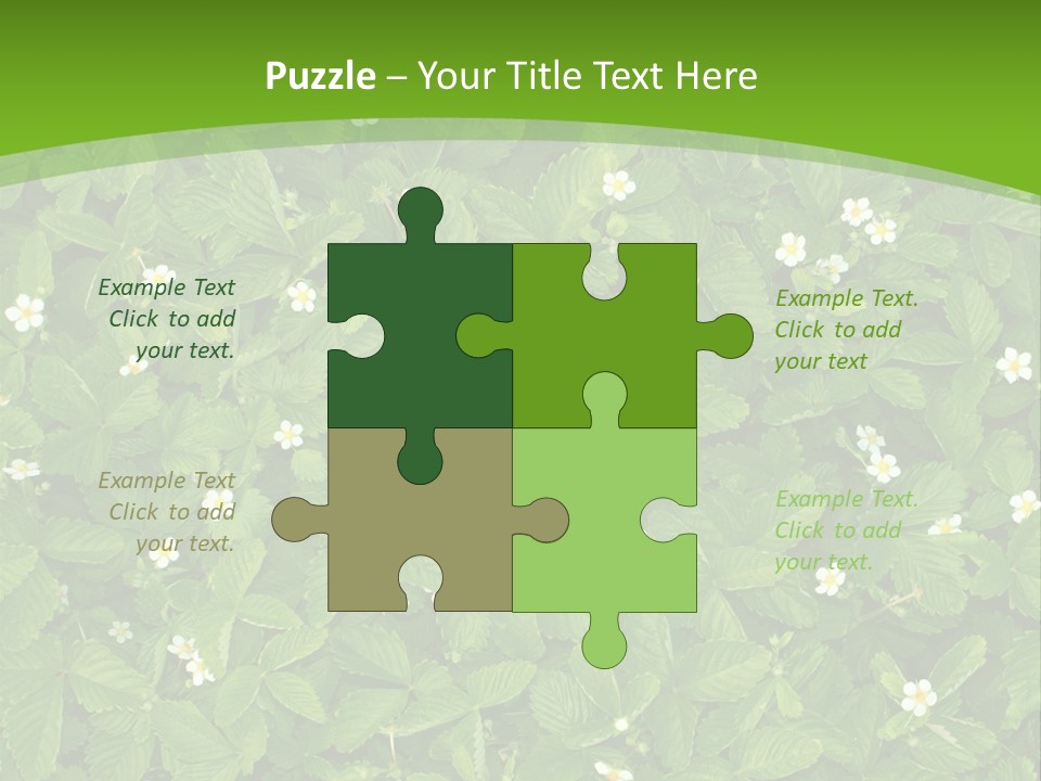 Green Organic Leaf PowerPoint Template