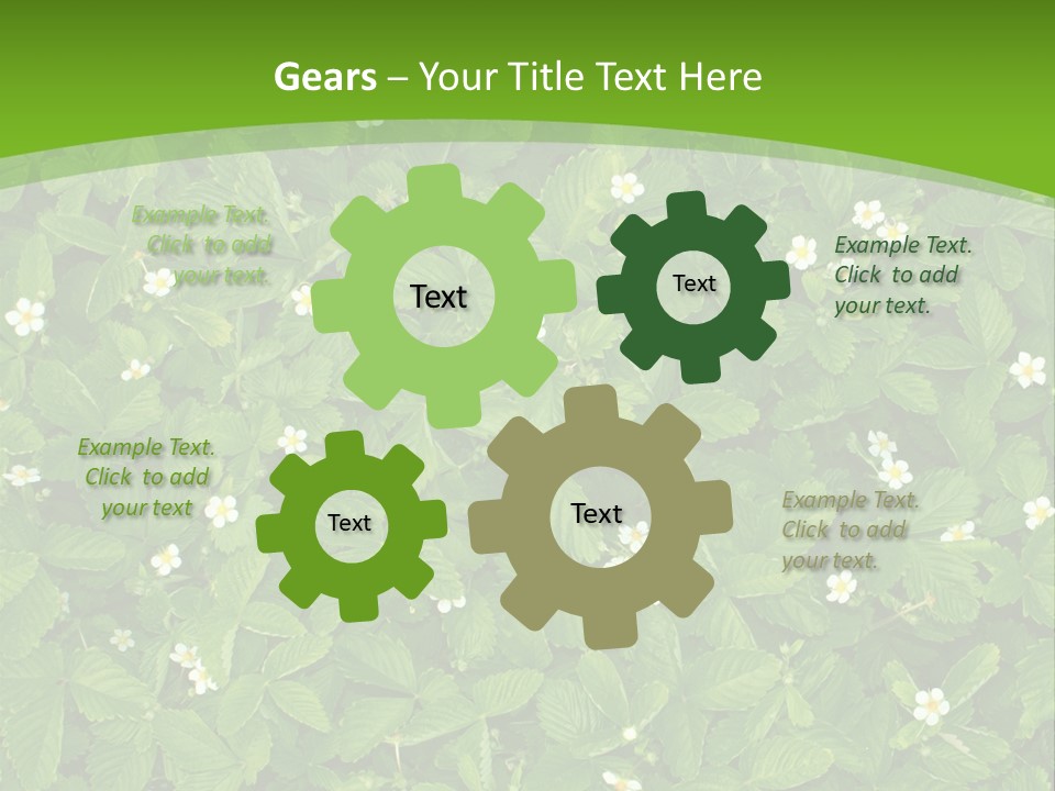 Green Organic Leaf PowerPoint Template