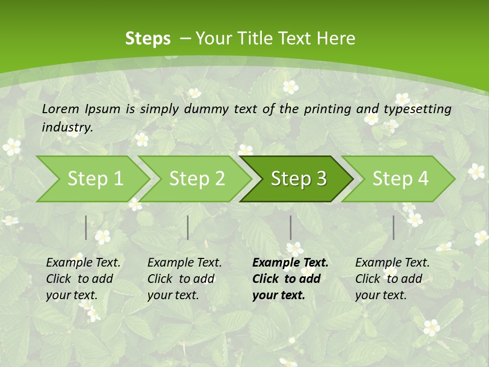 Green Organic Leaf PowerPoint Template