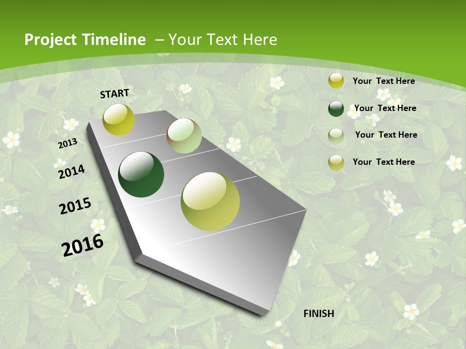 Green Organic Leaf PowerPoint Template