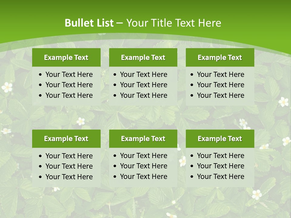 Green Organic Leaf PowerPoint Template