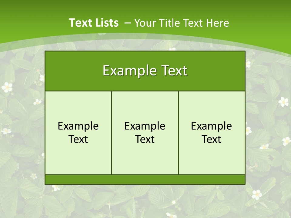 Green Organic Leaf PowerPoint Template
