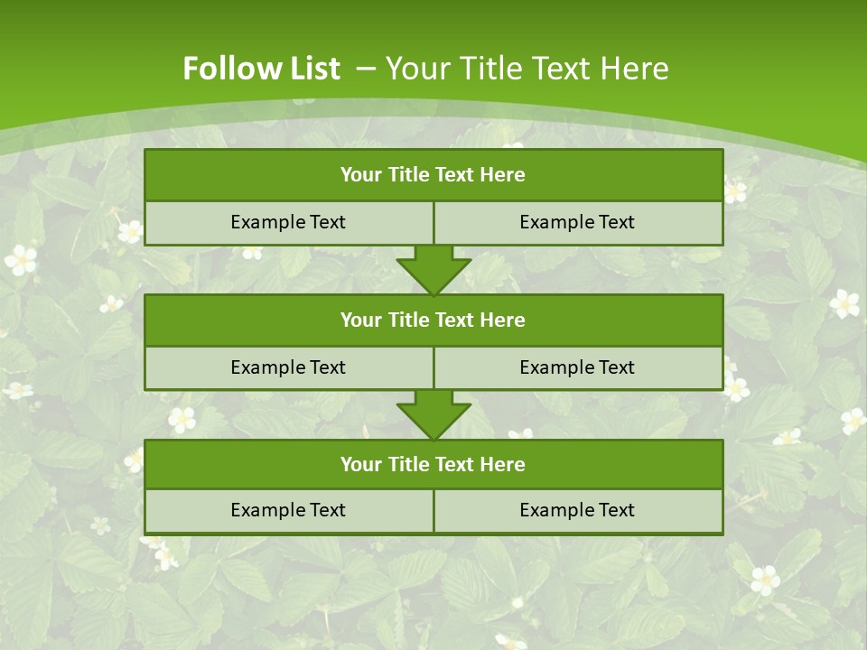 Green Organic Leaf PowerPoint Template