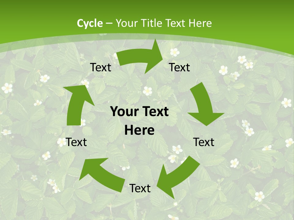 Green Organic Leaf PowerPoint Template