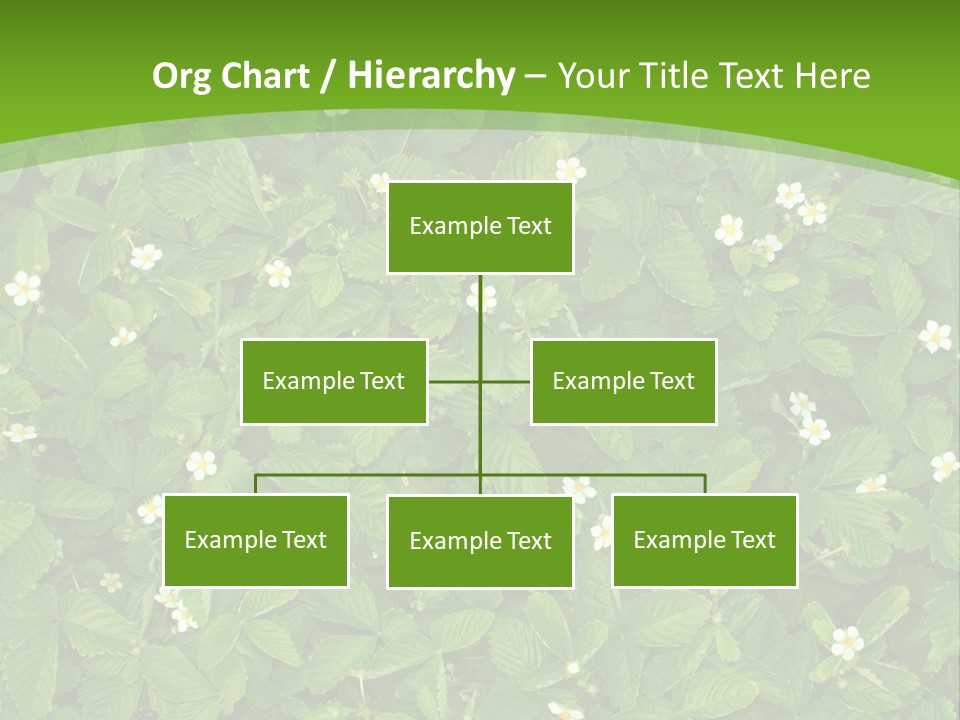 Green Organic Leaf PowerPoint Template