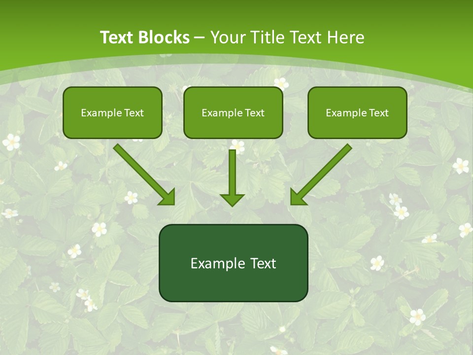 Green Organic Leaf PowerPoint Template