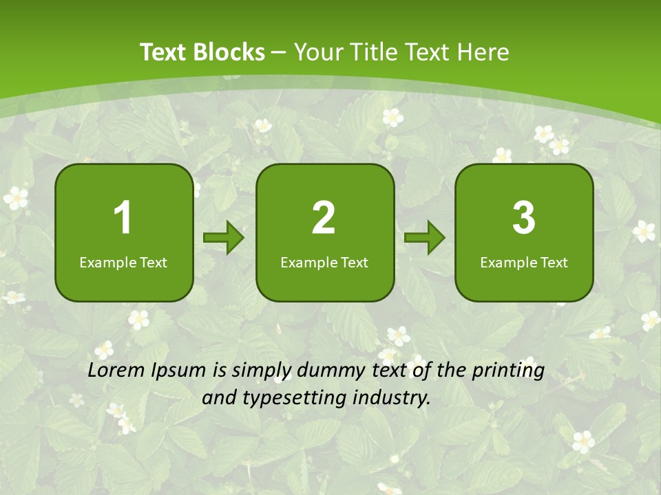 Green Organic Leaf PowerPoint Template