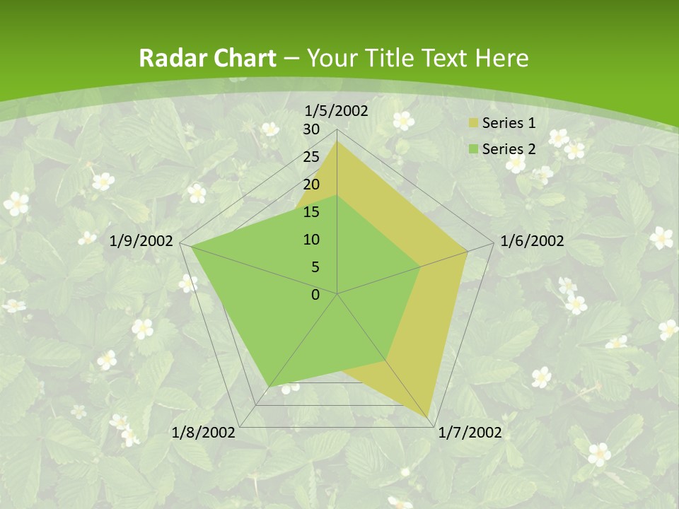 Green Organic Leaf PowerPoint Template