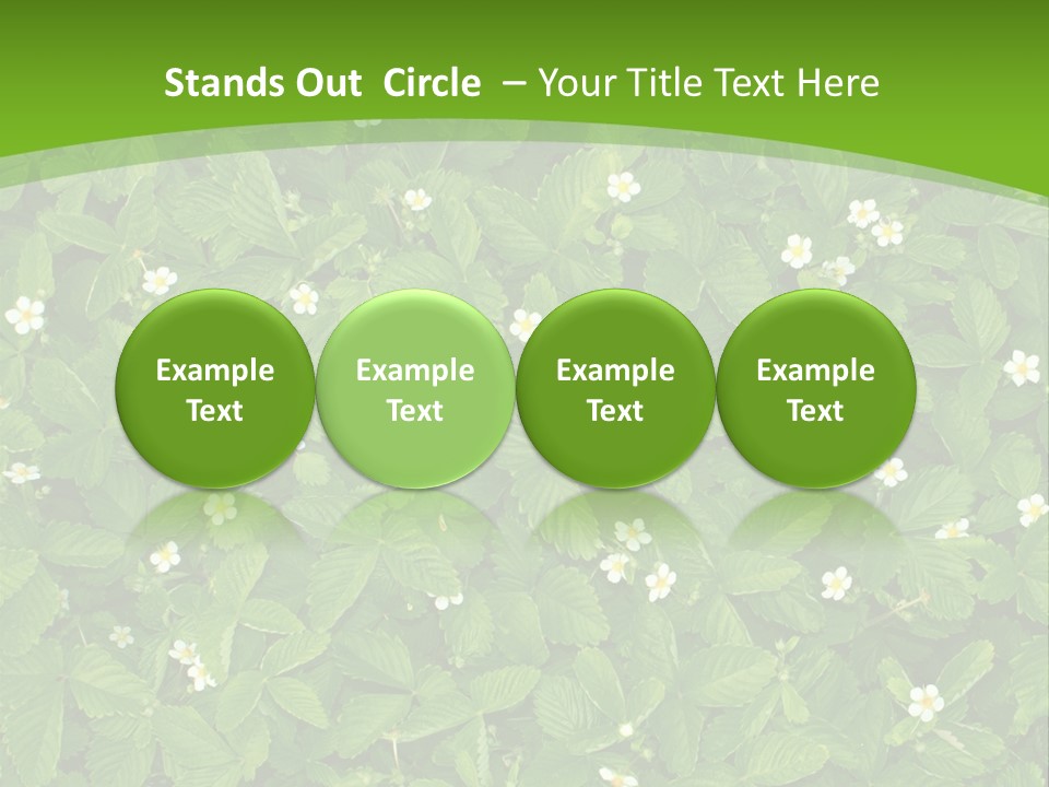 Green Organic Leaf PowerPoint Template