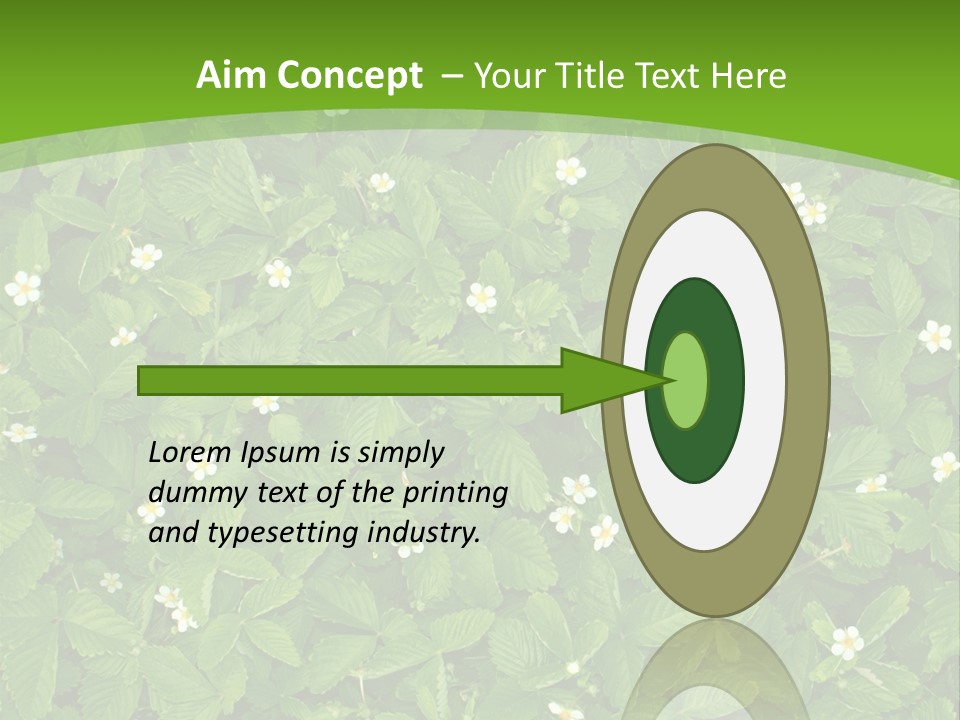 Green Organic Leaf PowerPoint Template
