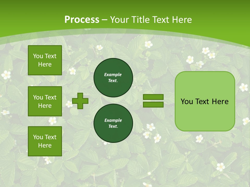 Green Organic Leaf PowerPoint Template