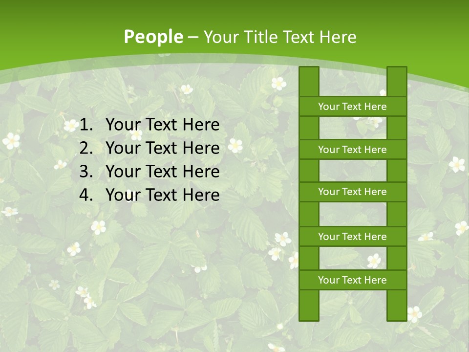 Green Organic Leaf PowerPoint Template