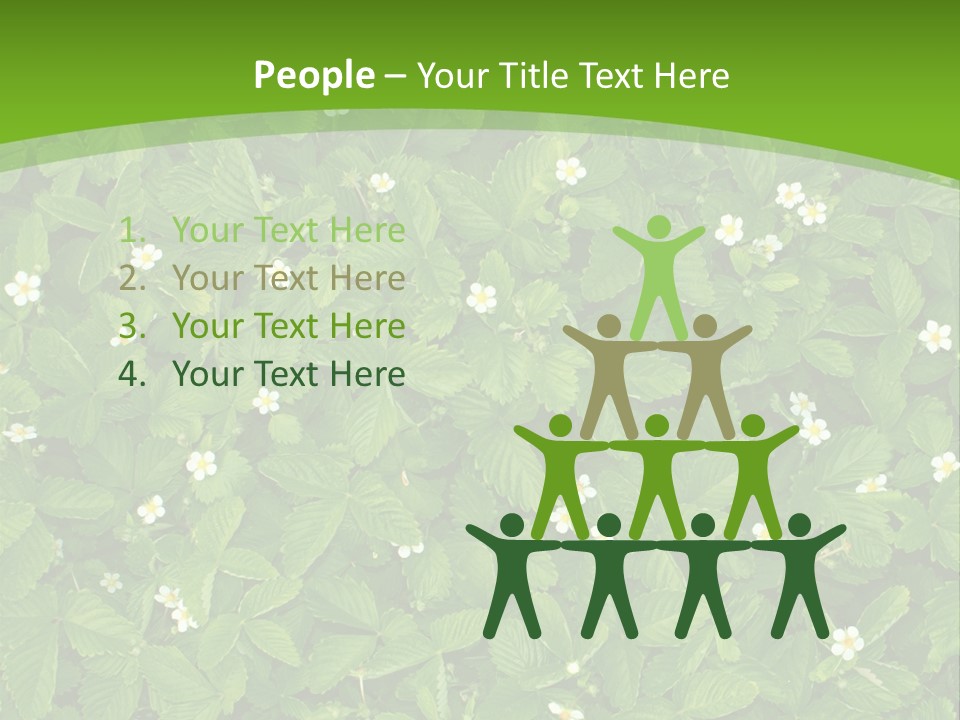 Green Organic Leaf PowerPoint Template