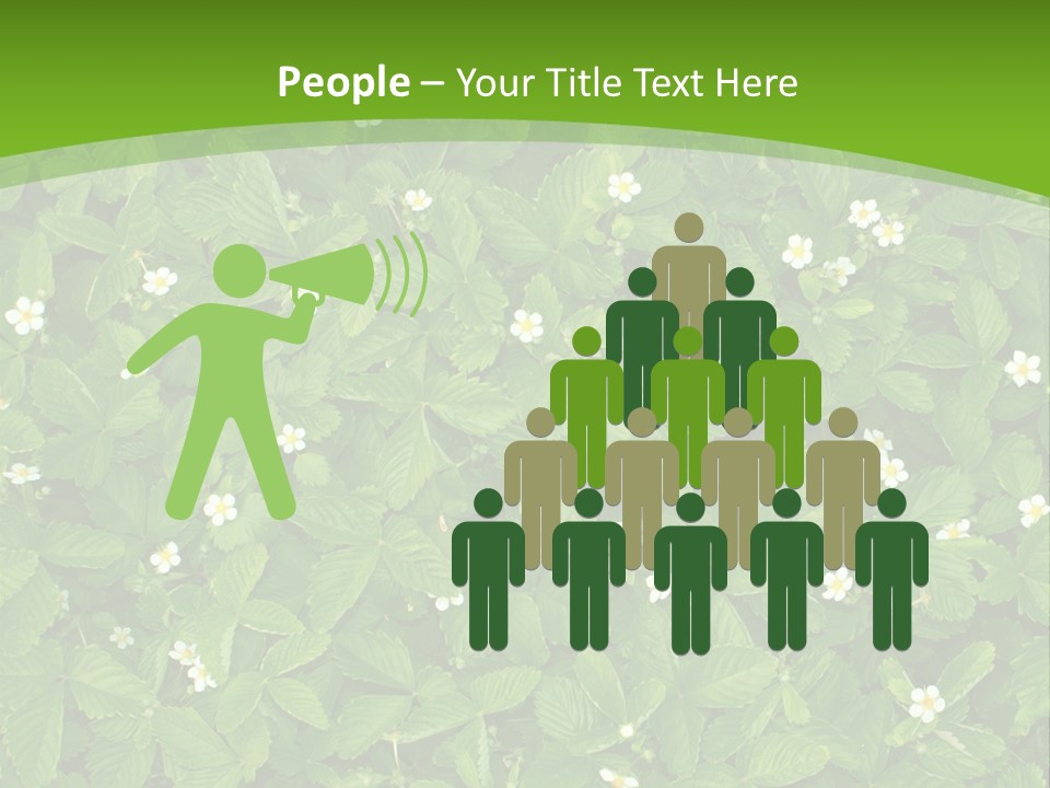 Green Organic Leaf PowerPoint Template