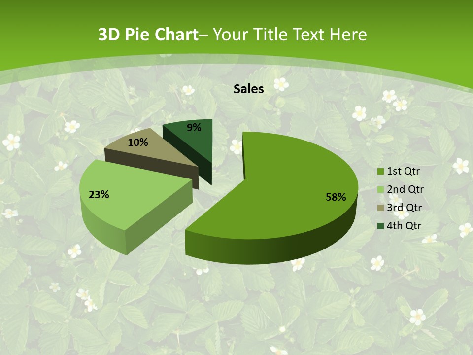 Green Organic Leaf PowerPoint Template