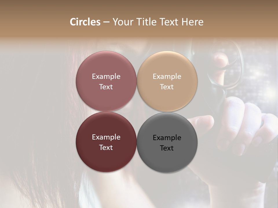 Confident Head Picture PowerPoint Template