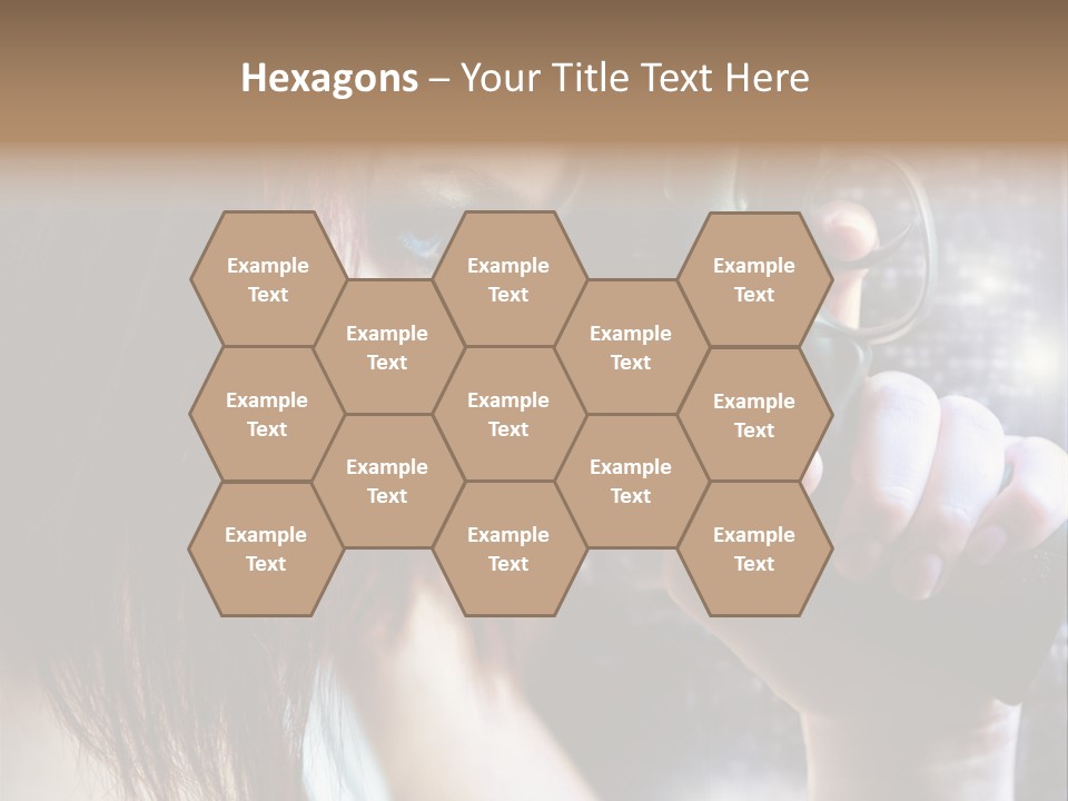Confident Head Picture PowerPoint Template